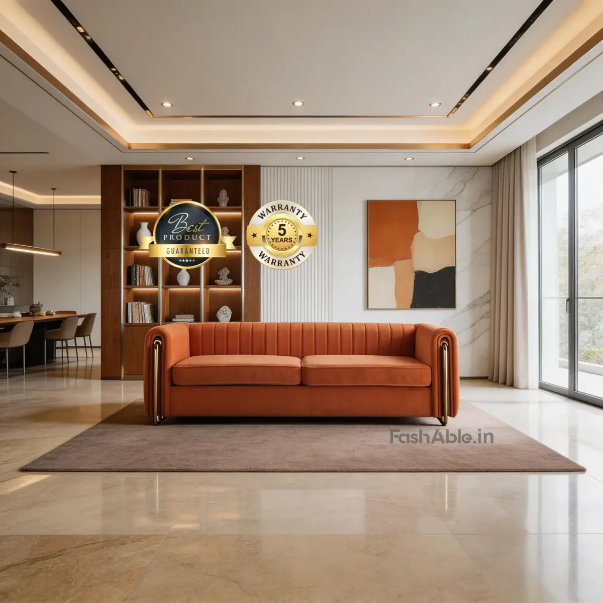Celestrio Sofa Orange (1)