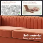 Celestrio Sofa Orange (8)