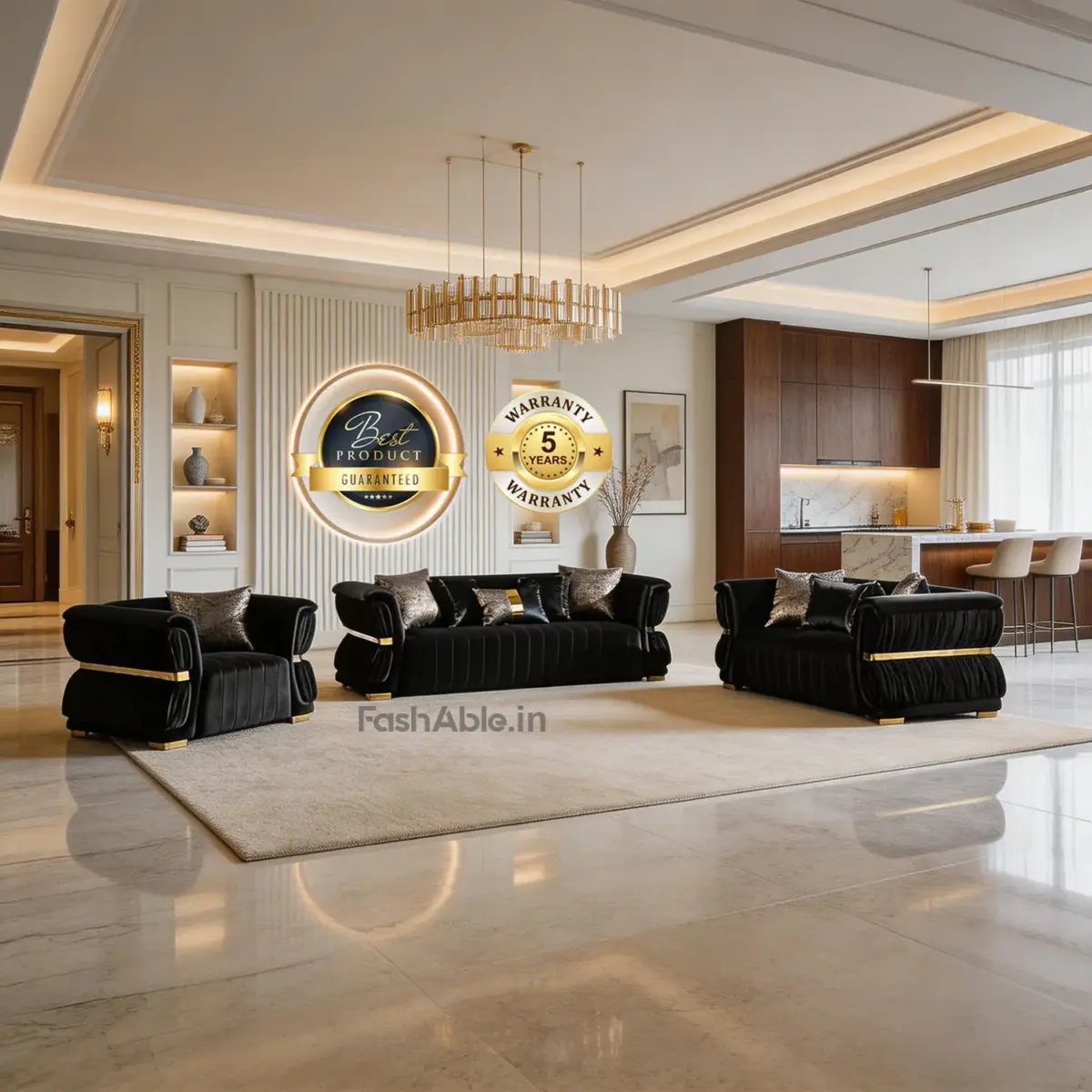 Crestova LXY Sofa Black (2)