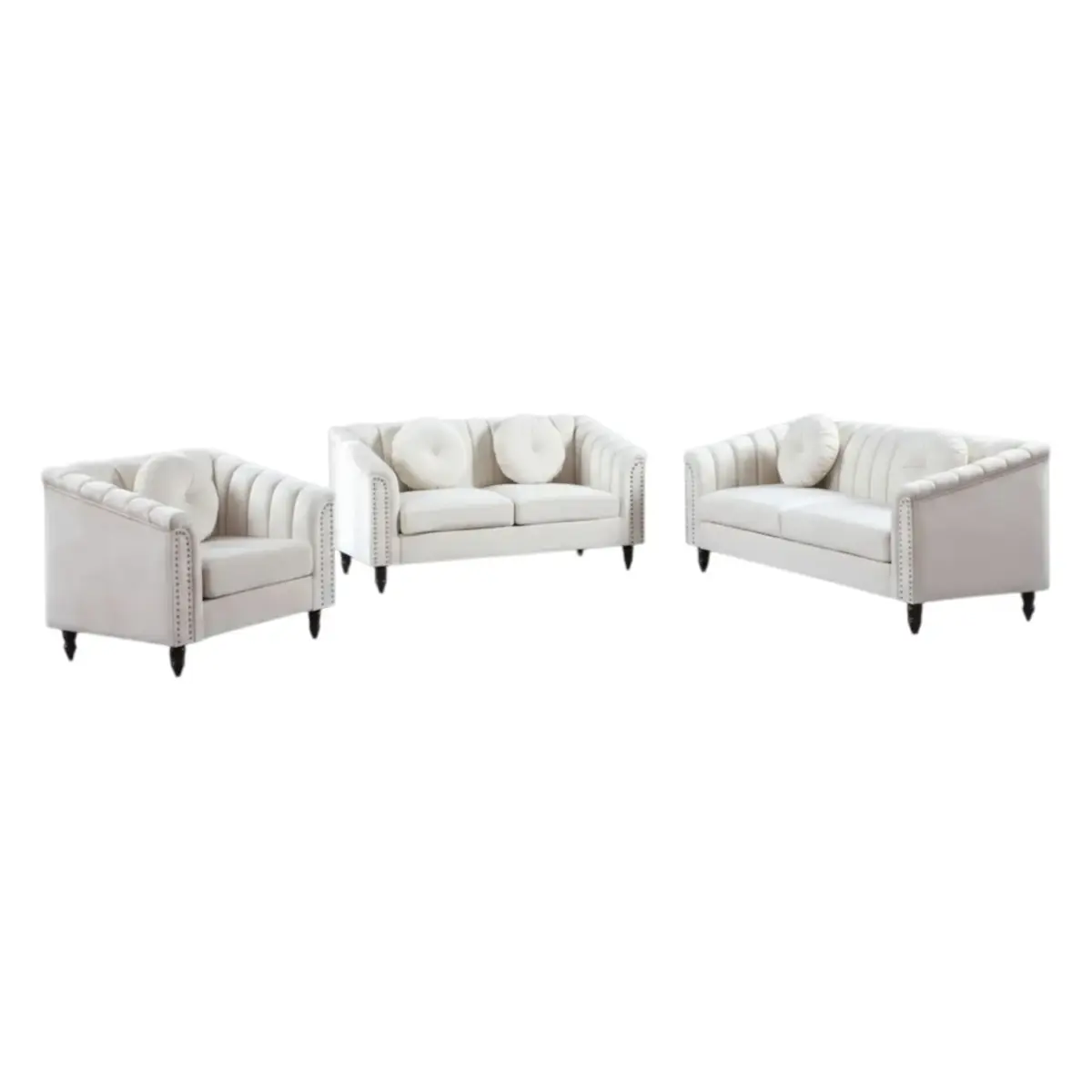 Cushto Luxury Sofa Ivory (1)