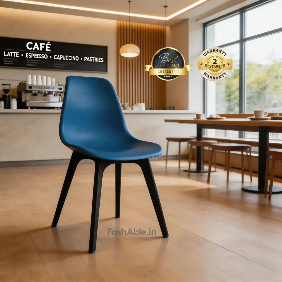DineMate Cafe Chair Blue (2)