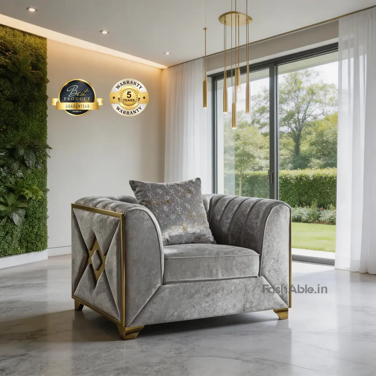 Erdmann Sofa 1S Gry (7)