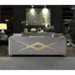 Erdmann Sofa (Set of 3) Grey (6)