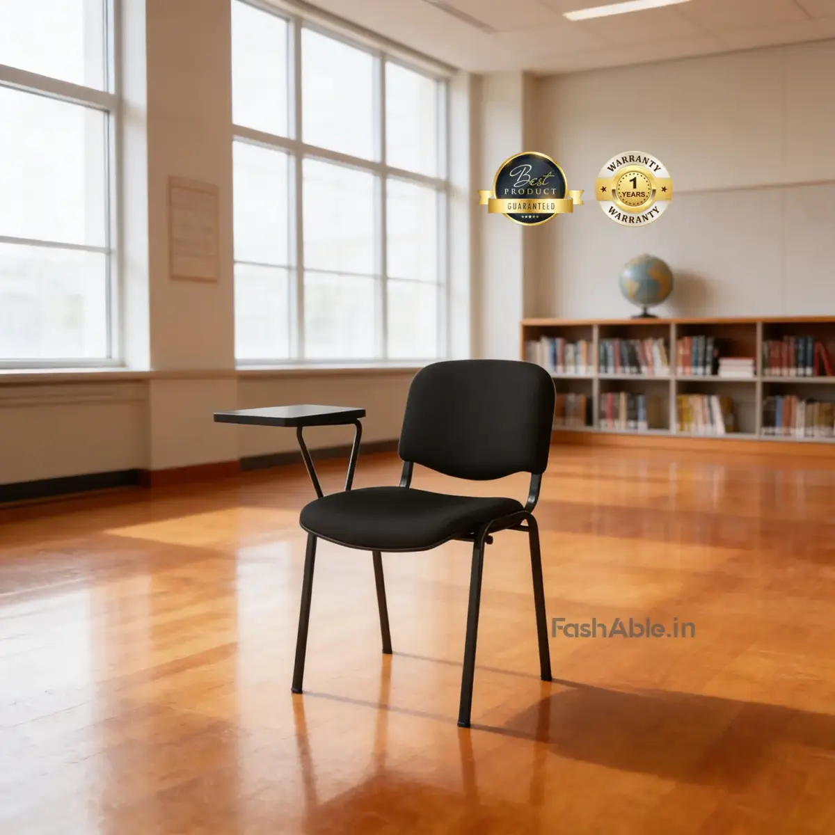 Fiction Hlf Writing Pad Chair Blk (1)