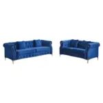 Heidel Luxury Sofa (Set of 2) Blu (2)
