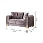 Noble Luxury Sofa (Set of 2) Prp (13)