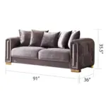 Noble Luxury Sofa (Set of 3) Prp (10)