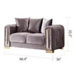 Noble Luxury Sofa (Set of 3) Prp (16)