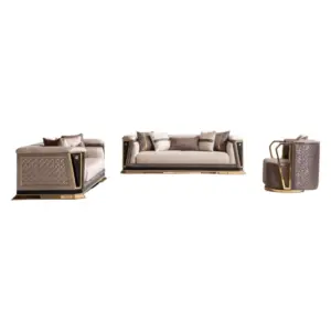 RedgOrch Luxury Sofa Design Latest (Set Of 3)