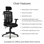 Serpent Office Chair HB Blk (5)