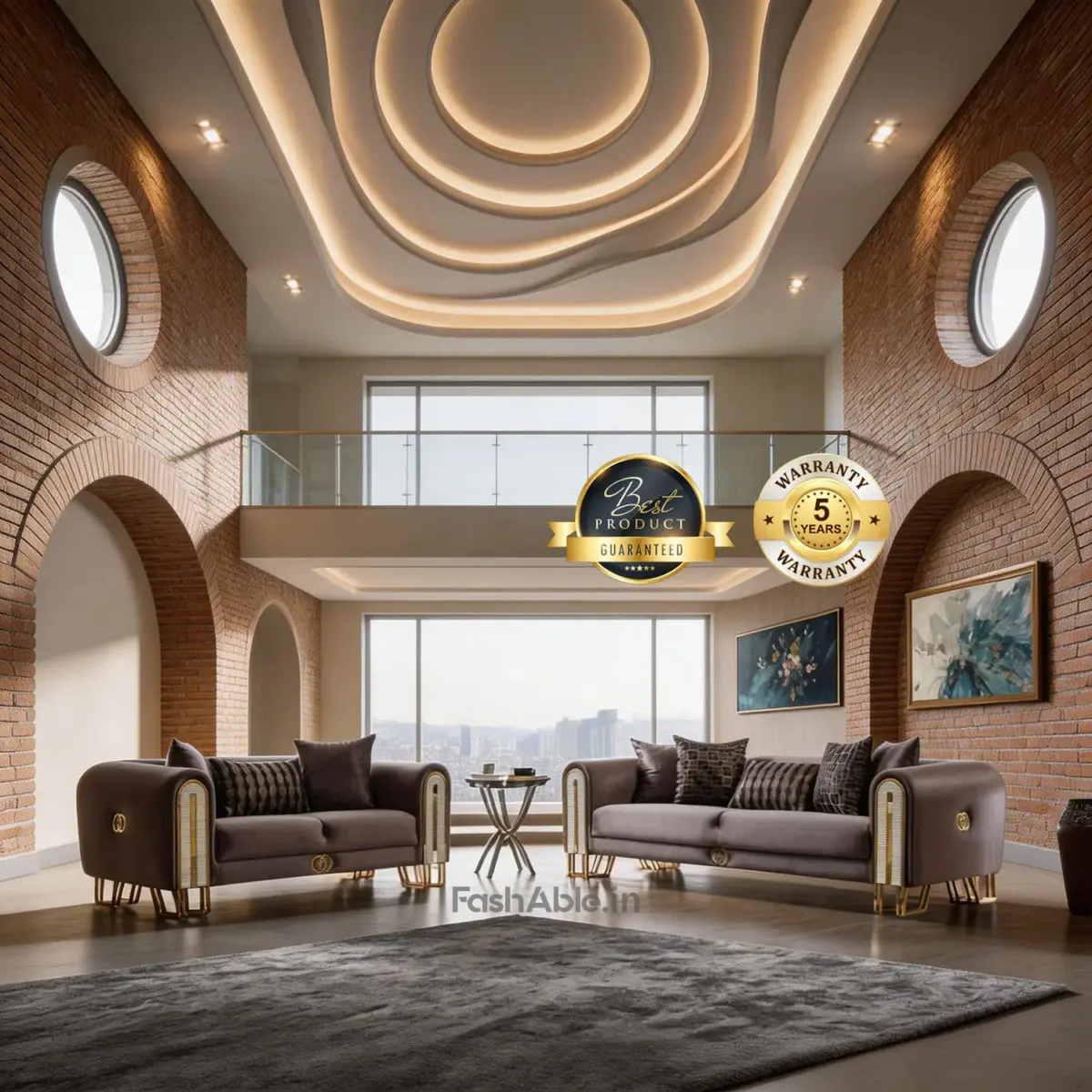 Slayford LXY Sofa Brown (1)