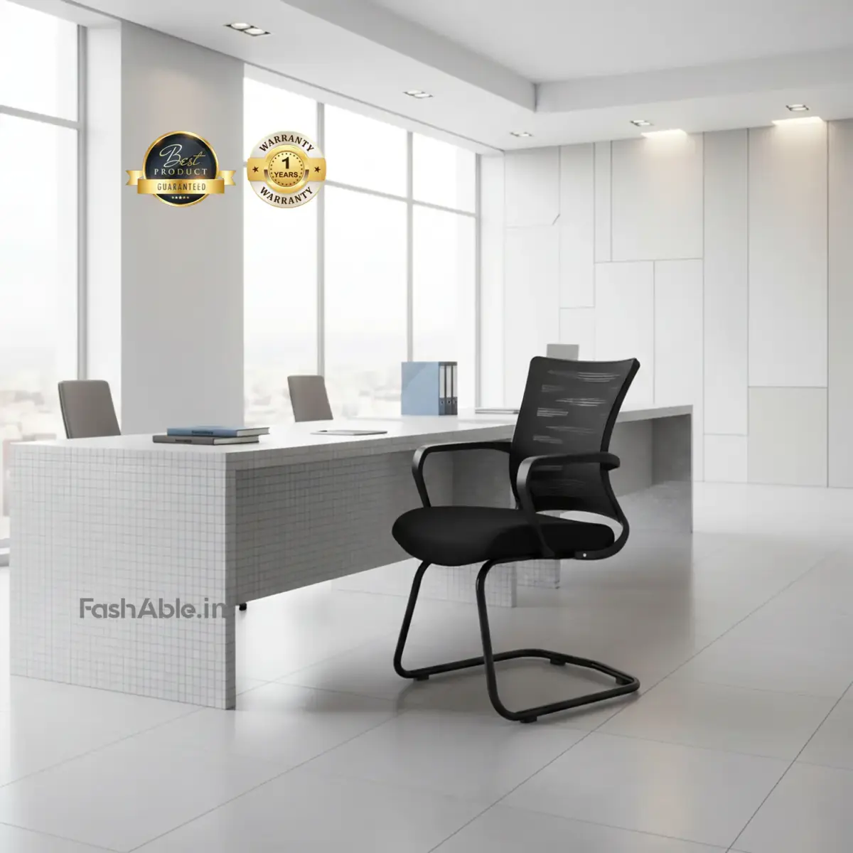 Vienna Visitor Chair Blk (1)