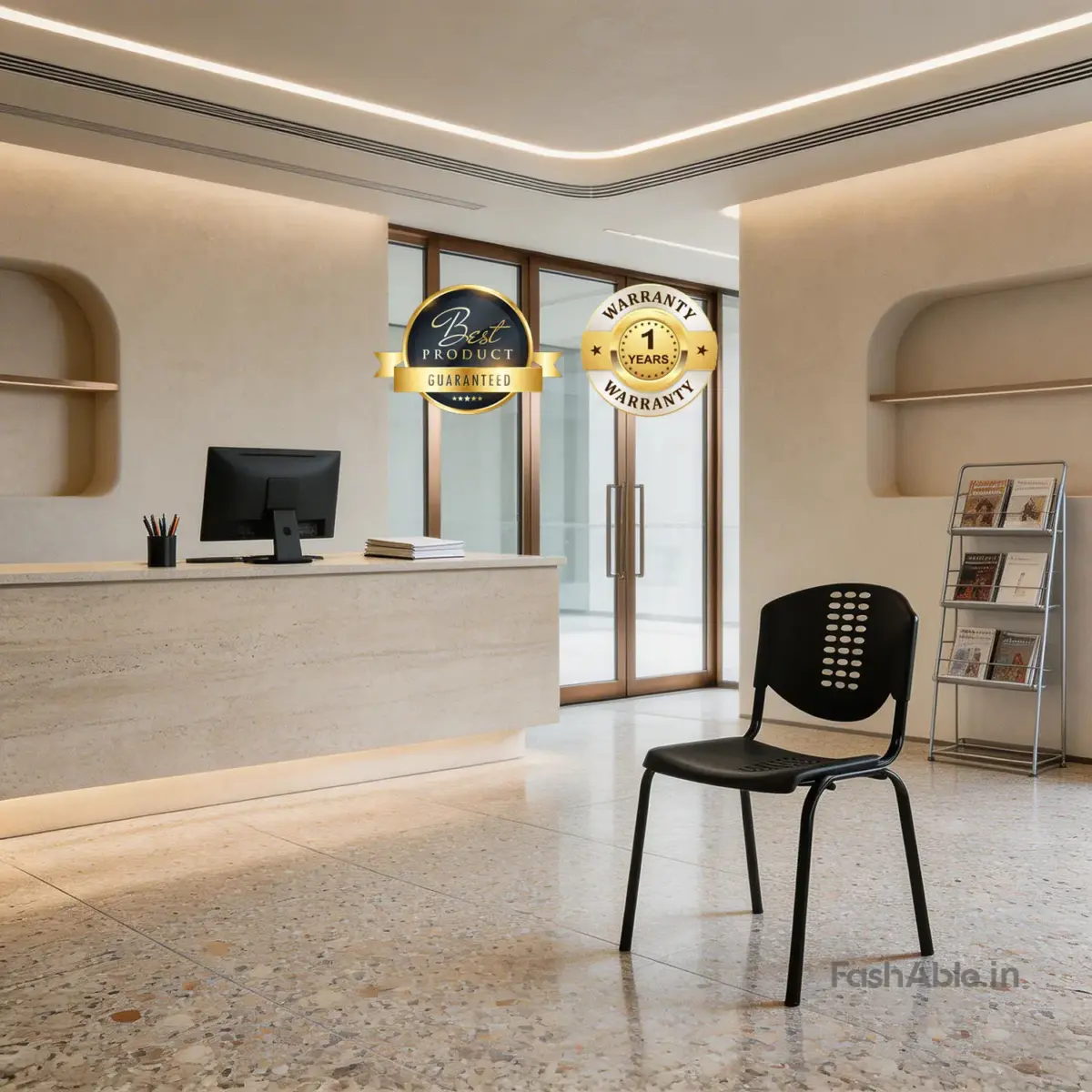 WellEase Visitor Chair Blk (1)