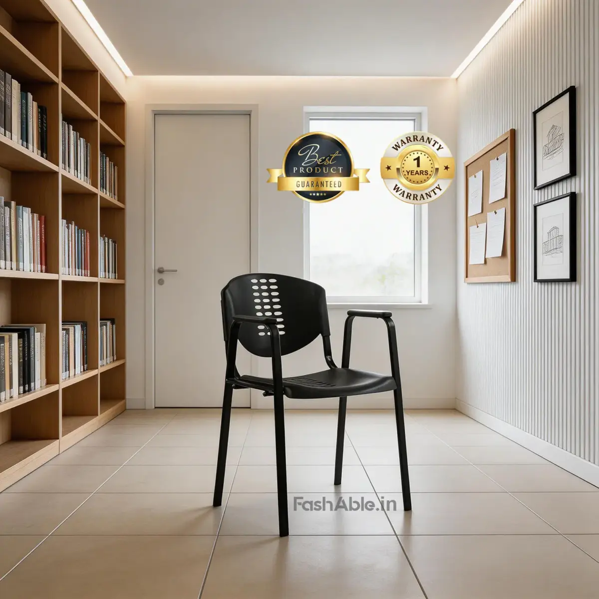 Wellease Visitor Chair Blk (3)