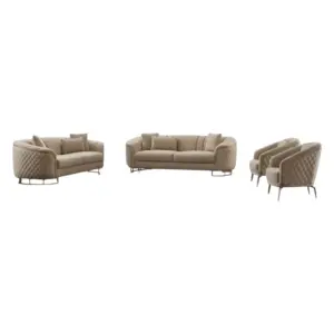 Zalden Luxury Modern Sofa Set Design (Set of 4)