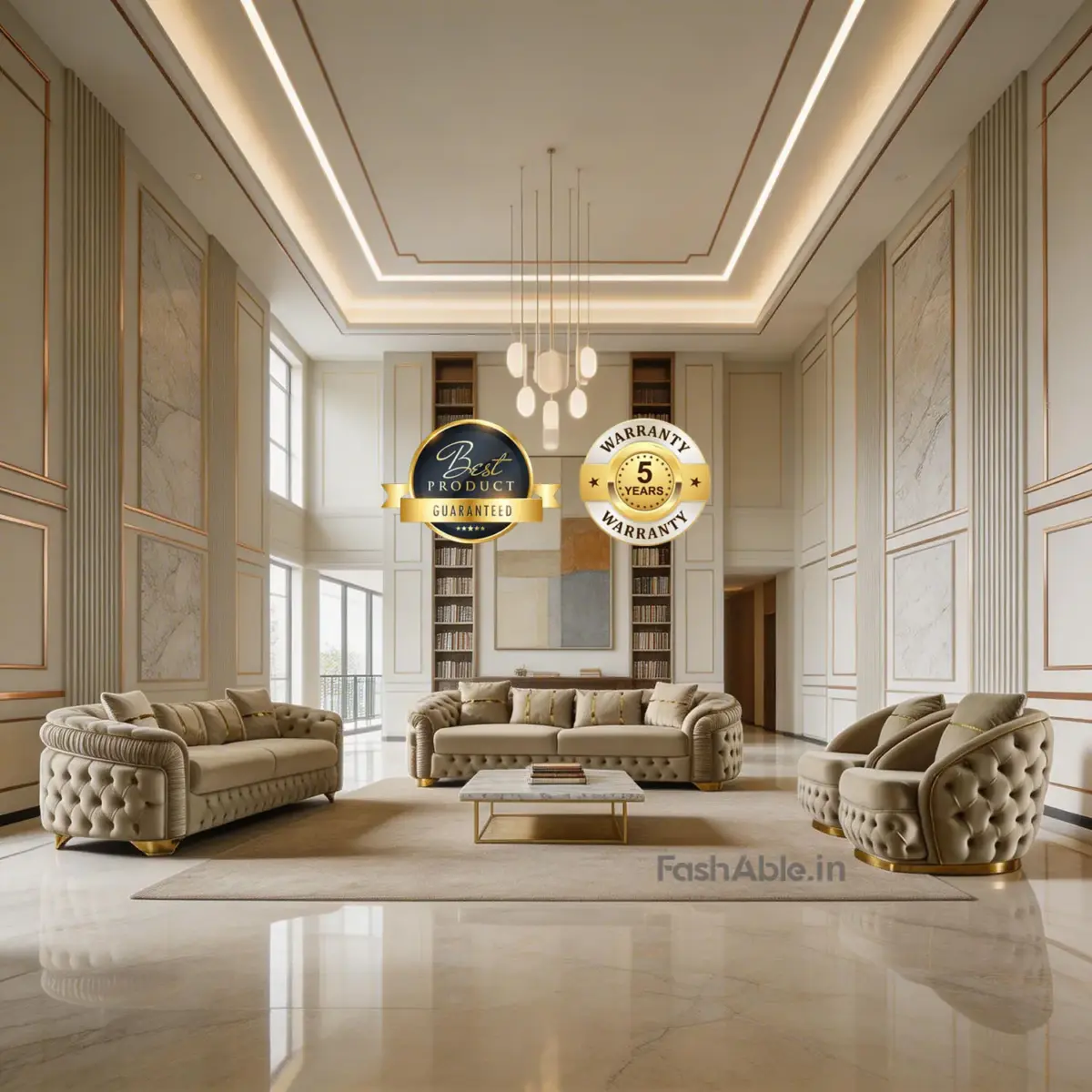 Zevon LXY Sofa Beige (1)