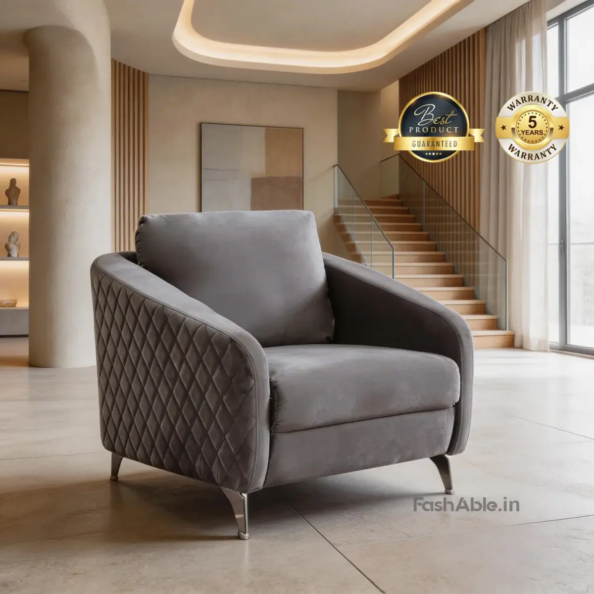 Orwell 1 Seater Grey (6)