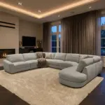 ArqLine Luxury Corner Sofa Grey (2)