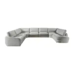 ArqLine Luxury Corner Sofa Grey (4)