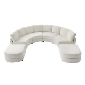 Callway Luxury Couch Corner Sofa + Ottoman 138"