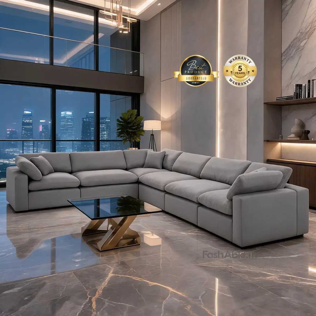 Elyzian Luxury Corner Sofa LG (1)
