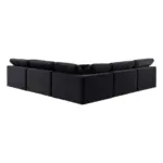 Empress Luxury Corner Sofa Black (5)