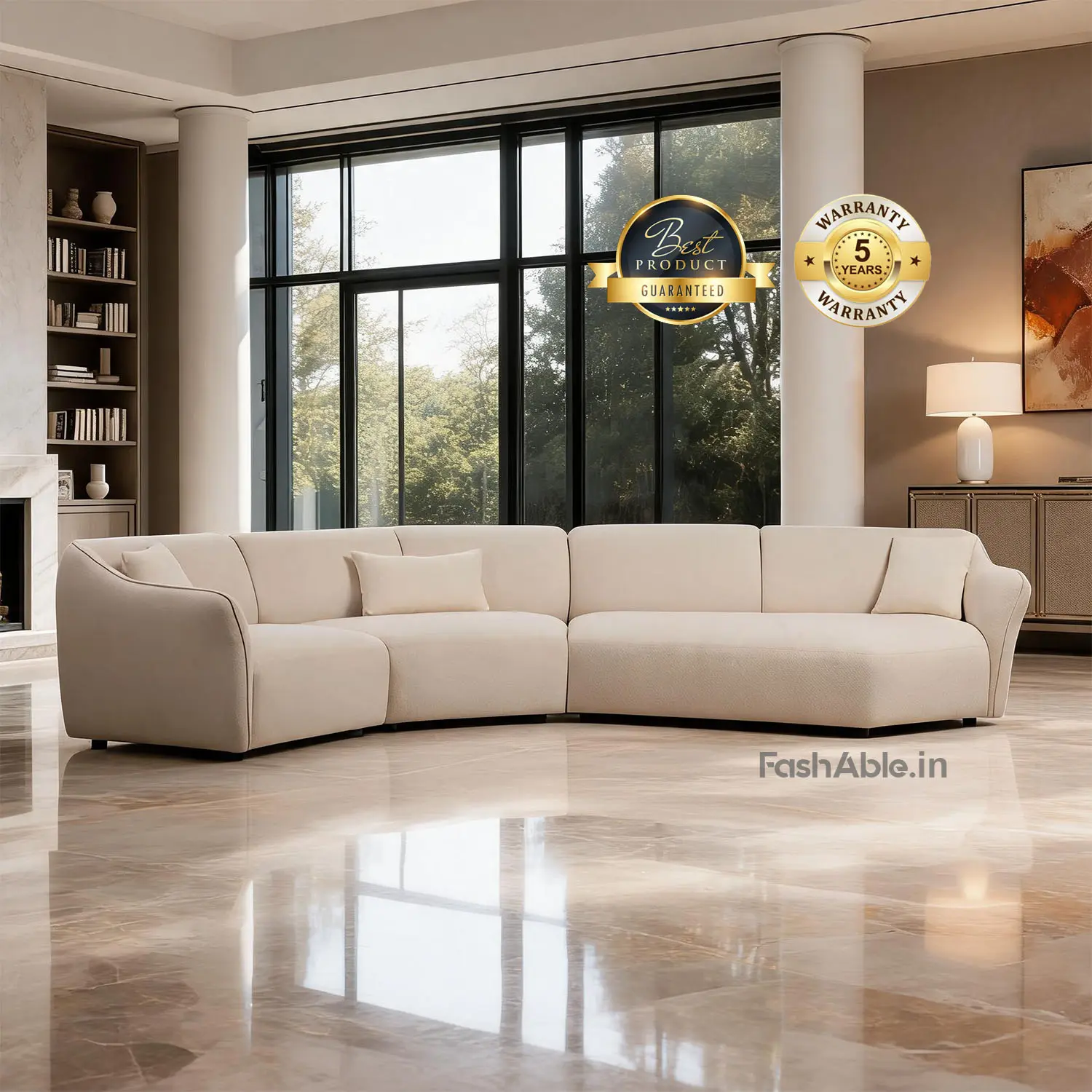 Firenze Luxury Corner Sofa Beige (1) Firenze Luxury Corner Sofa Beige (1)