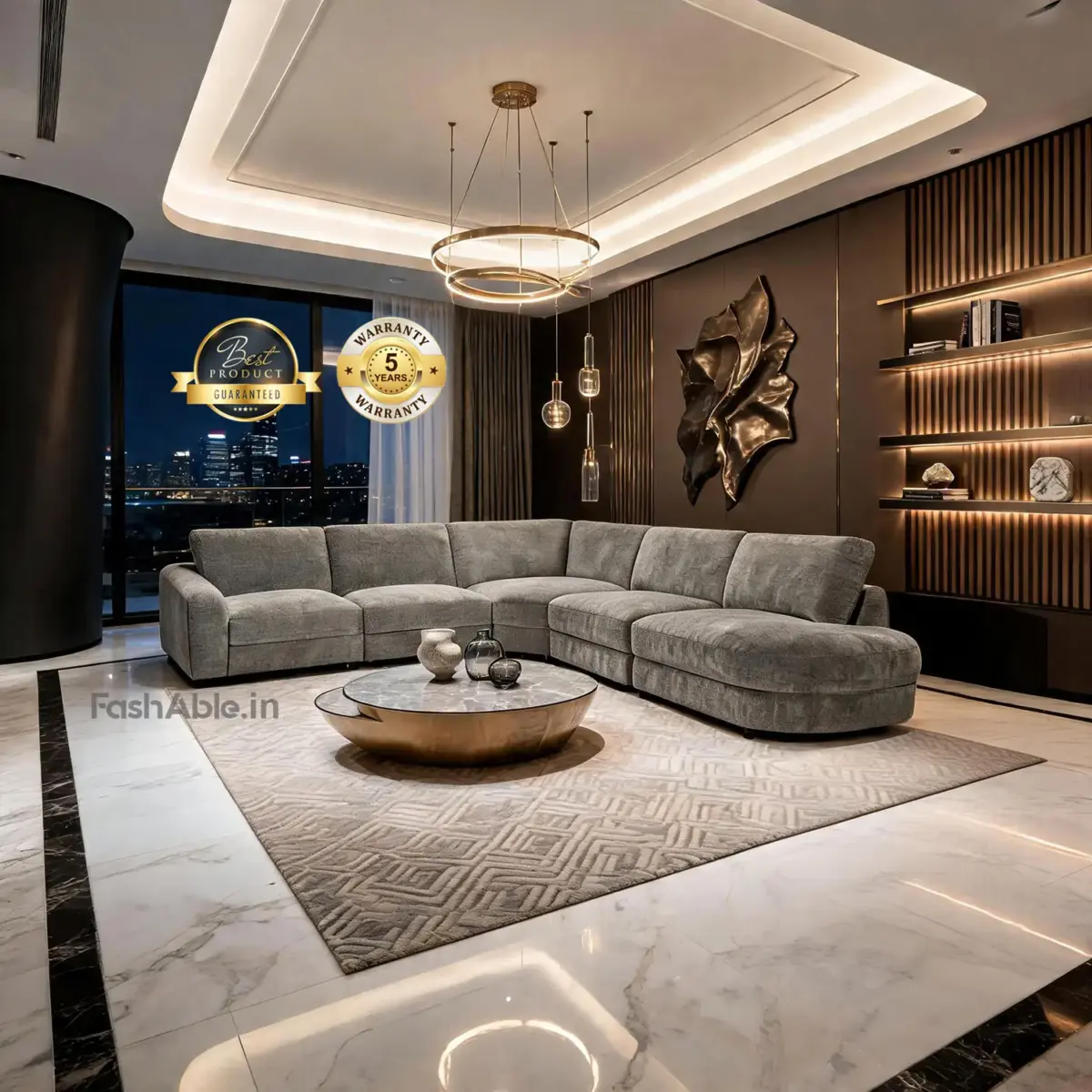 Frankie Luxury Corner Sofa Gry (1)