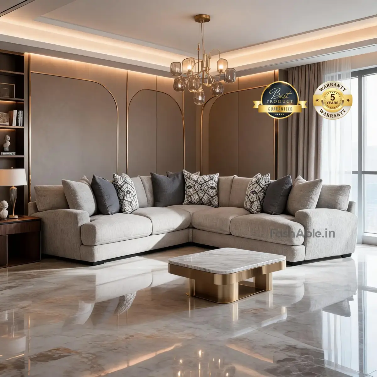 Meleni Corner Sofa Gry (1)