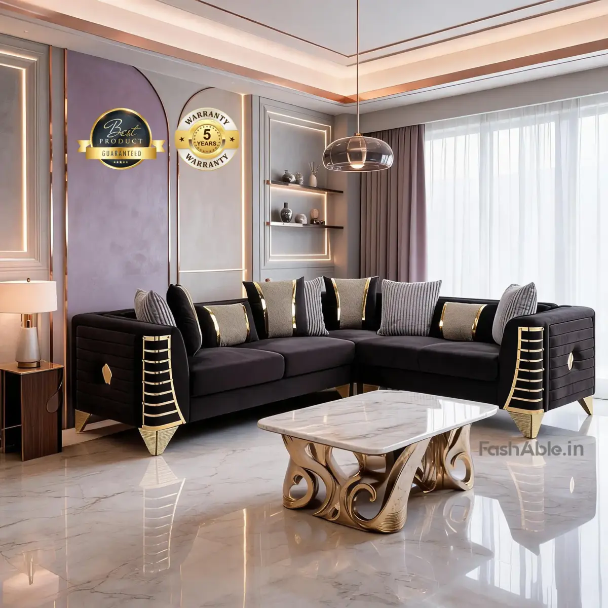 Preston Luxury Sofa Blk (1)