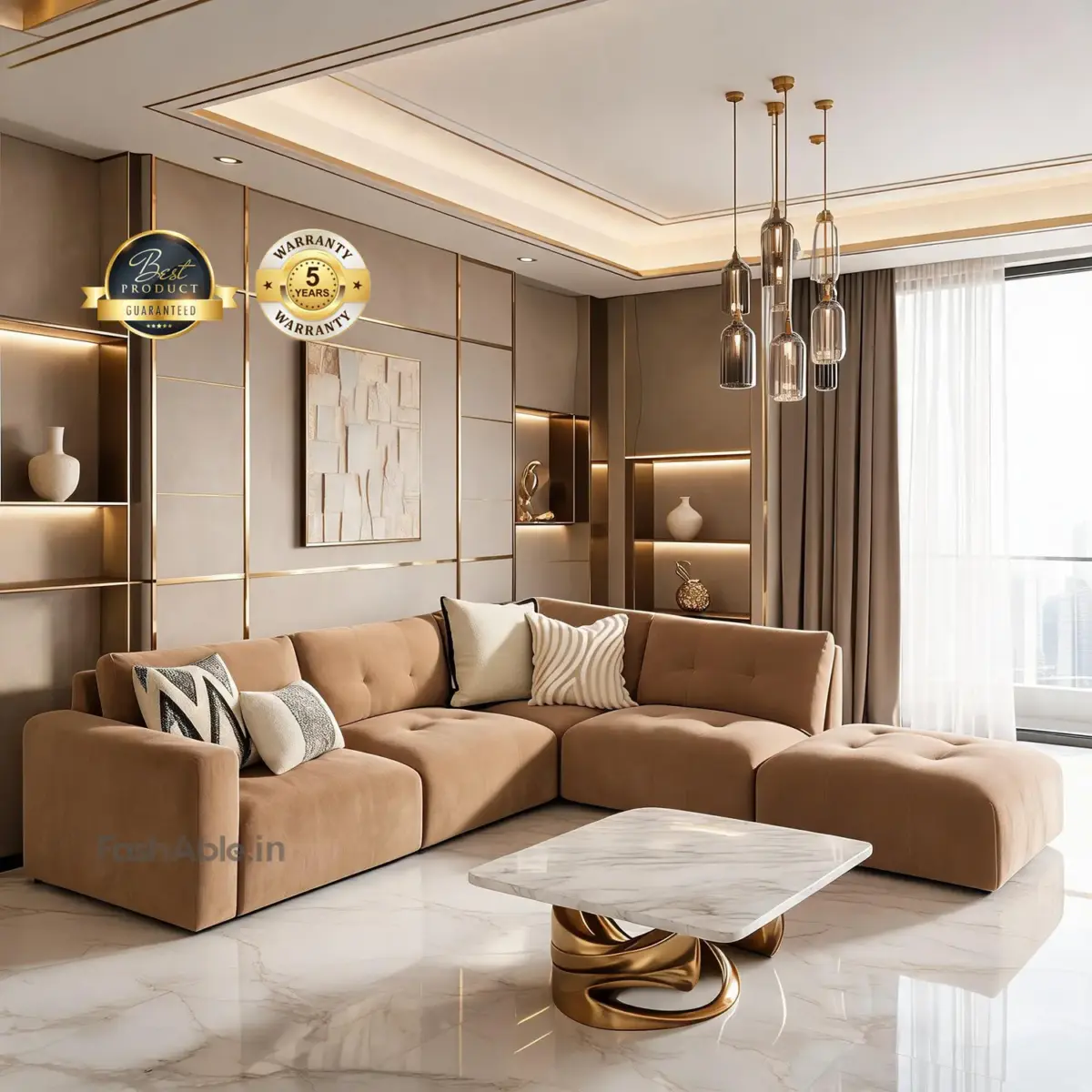 Tizan Luxury Corner Sofa Sandal (1)