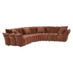Zaffiro Luxury Corner Sofa Red (3)