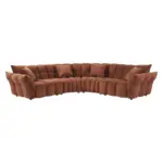 Zaffiro Luxury Corner Sofa Red (4)
