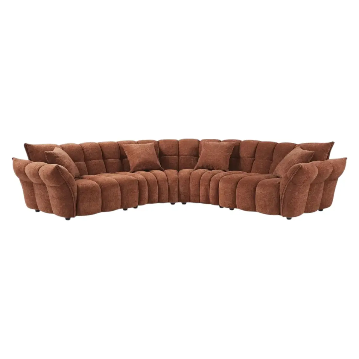 Zaffiro Luxury Corner Sofa Red (4)