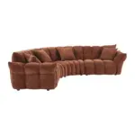 Zaffiro Luxury Corner Sofa Red (5)
