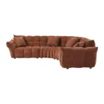 Zaffiro Luxury Corner Sofa Red (6)
