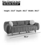 3 Seater Size Chart