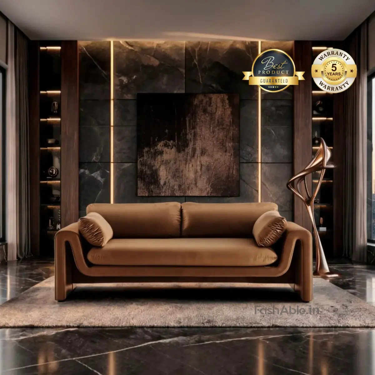 Aspen LXY Sofa Brown 2 Seater