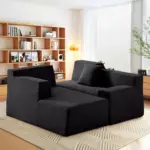 Calista RHS Sofa Black (1)