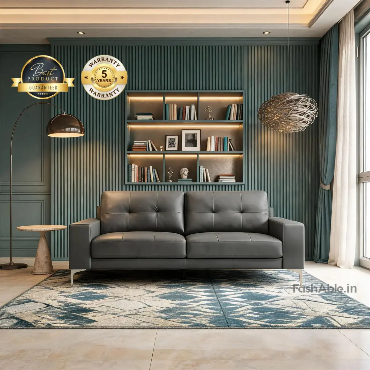 CalmRest LXY 3 Seater Sofa Grey
