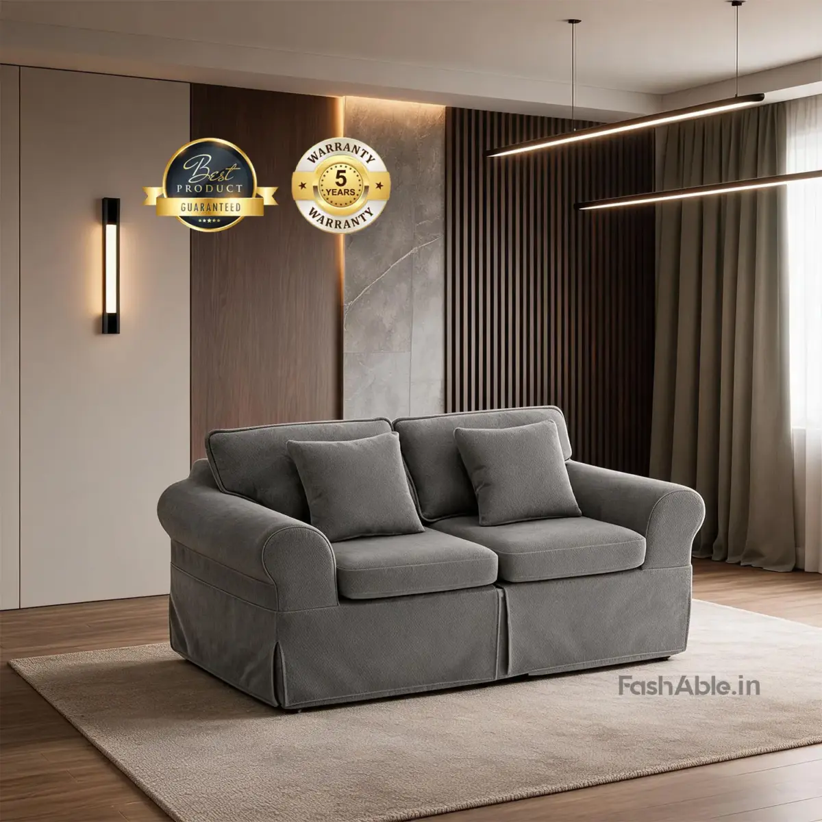 Corven Sofa Grey 2 Seater Sofa