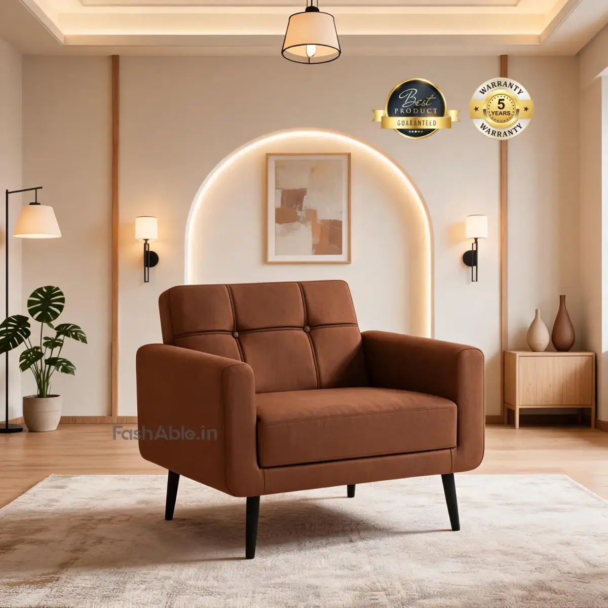 CushiRest Sofa Brwn (1)