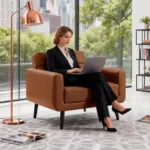 CushiRest Sofa Brwn (3)