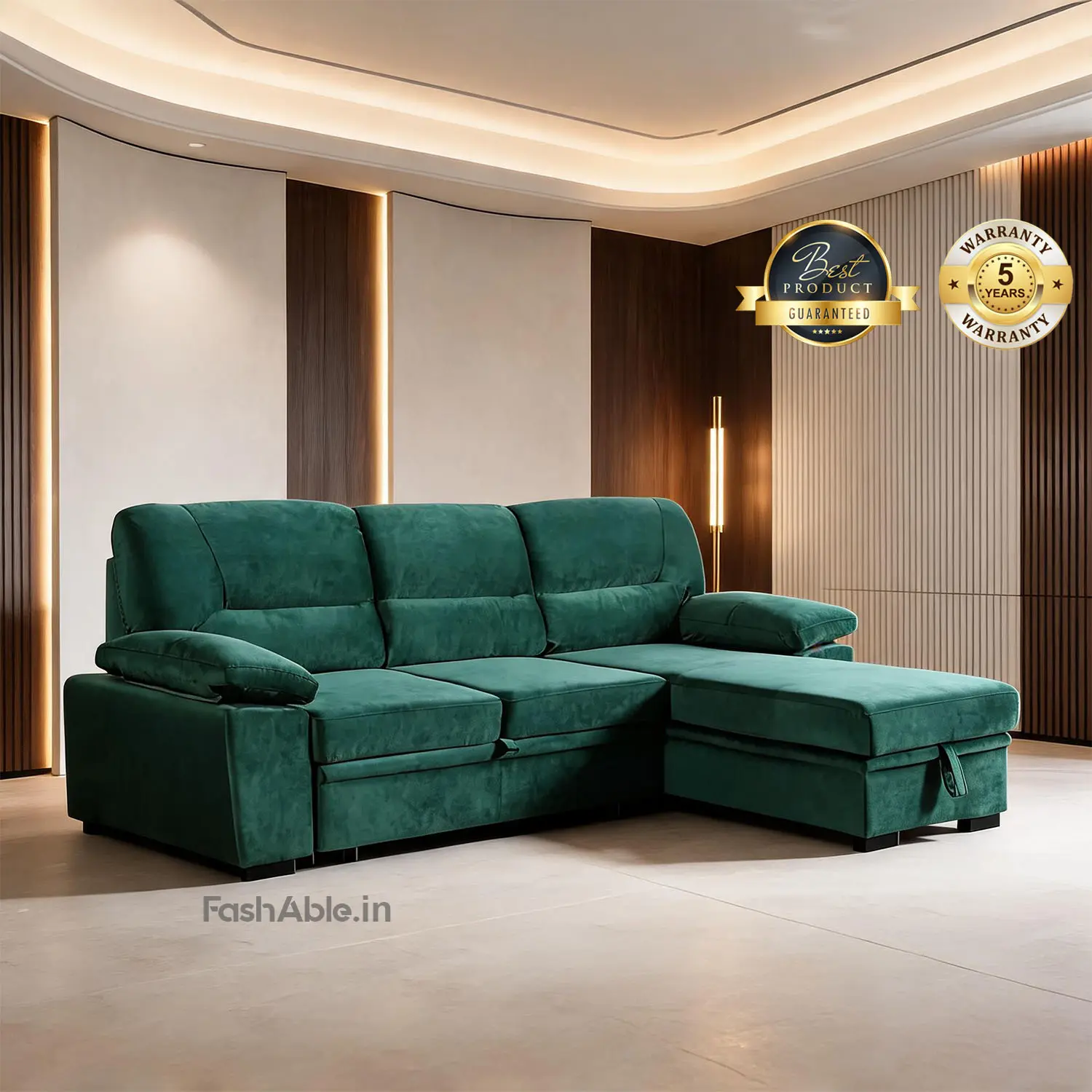 Divine LHS Sofa Green Divine LHS Sofa Green