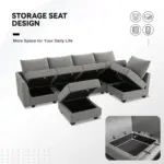FamComfo Corner Sofa Lgrey (6)