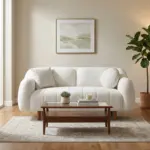 Ferrico 2 Seater White Sofa LXY (2)