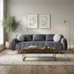 Ferrico 3 Seater Sofa Grey (1)