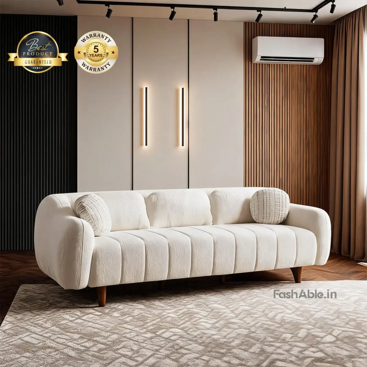 Ferrico Sofa 3 seater white