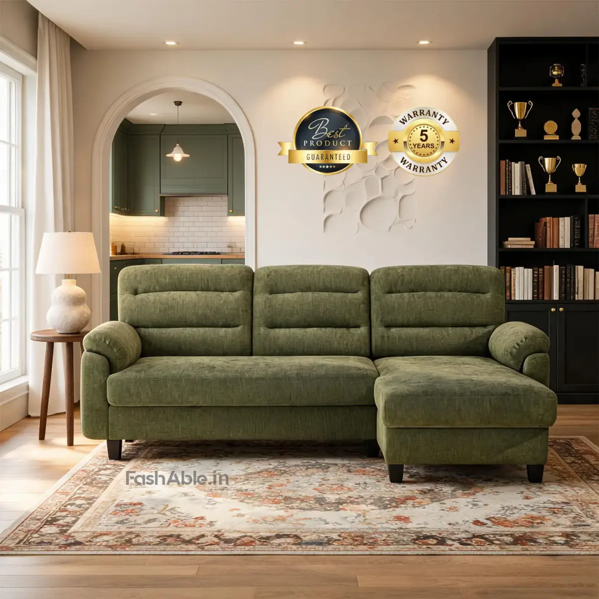 HavynRest LHS Sofa Green (4)