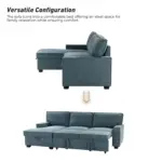 Hearthly Sofa RHS Blue (10)